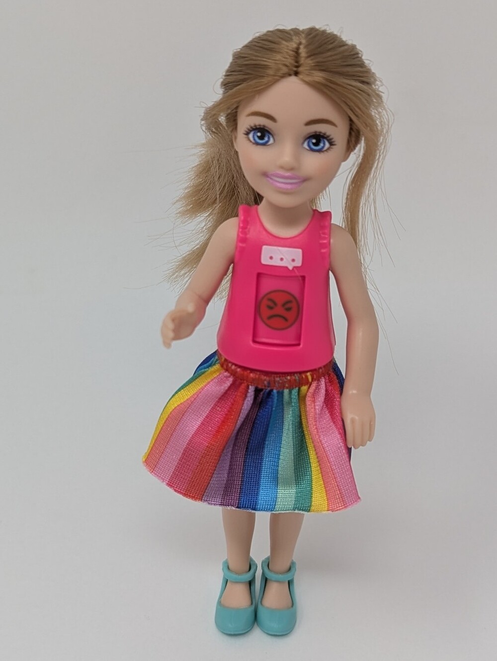 Barbie Art Therapy Girl Rotating Emoji Shirt